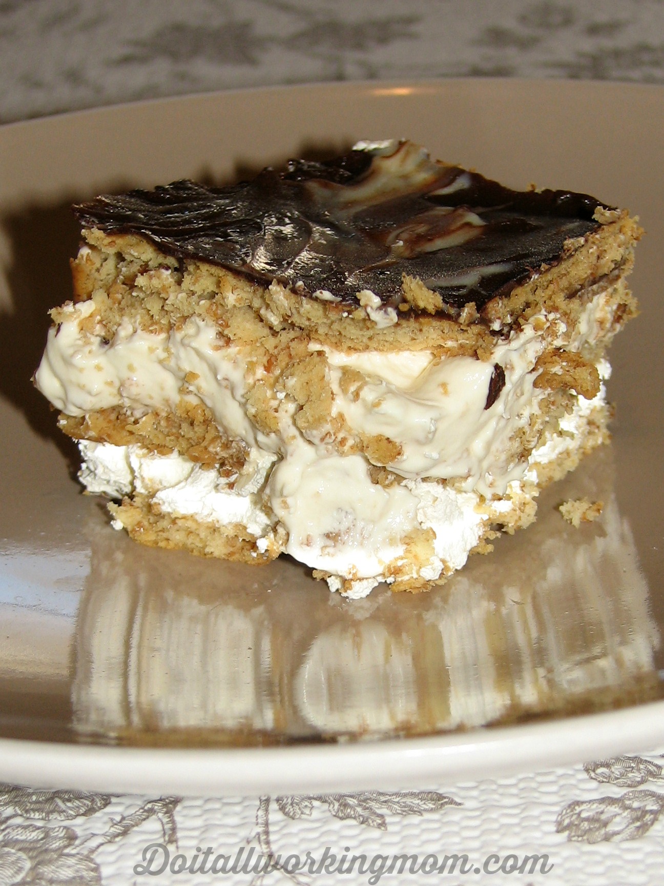 Potluck Recipes - No bake eclair cake