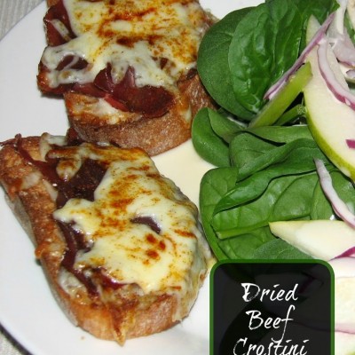 Dried Beef Crostini