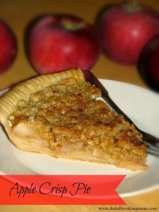 Apple Crisp Pie