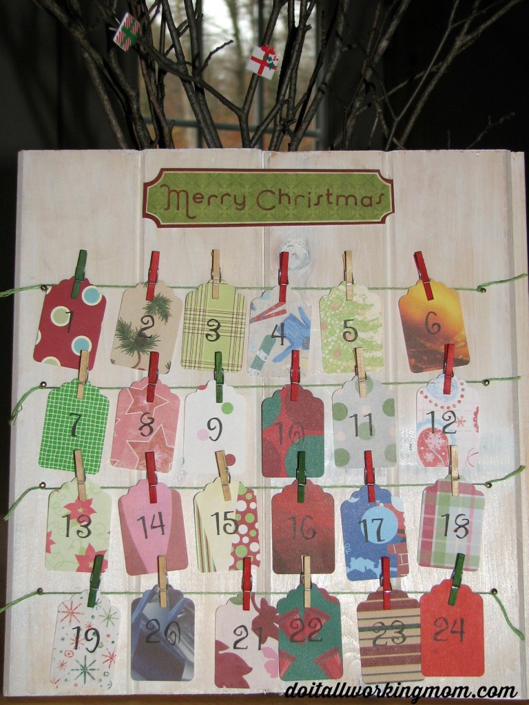 Christmas activities advent calendar