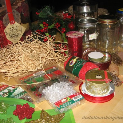 Christmas Decorated Gift Jars