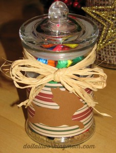 Christmas Decorated Gift Jars