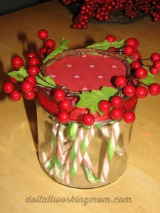 Christmas Decorated Gift Jars