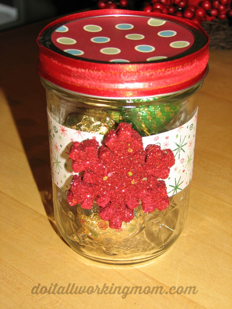 Christmas Decorated Gift Jars