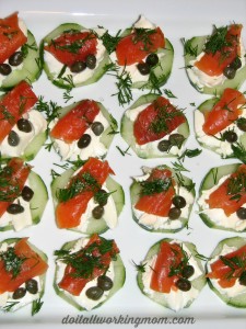 Cucumber and Smoked Salmon Appetizers Recipe