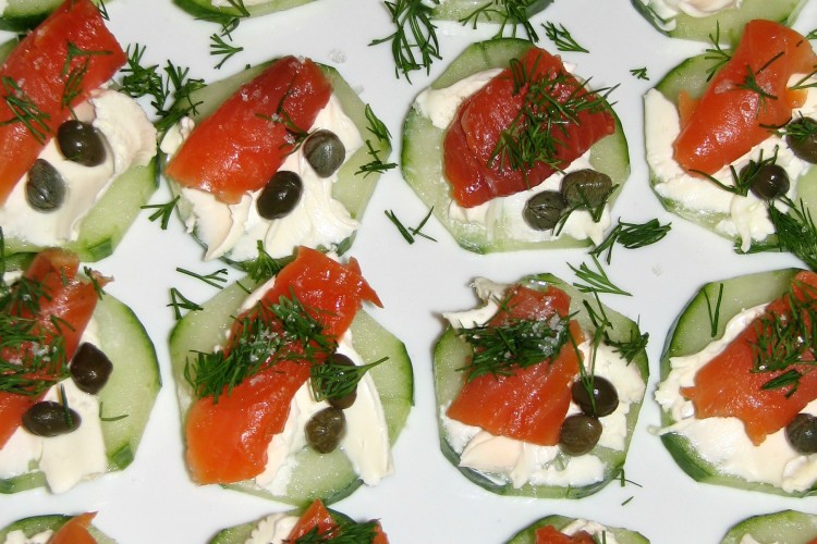 Cucumber and Smoked Salmon Appetizers Recipe