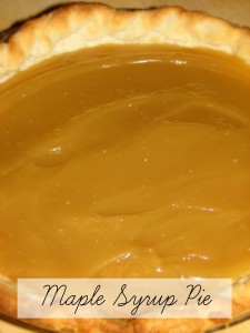 Maple Syrup Pie Recipe