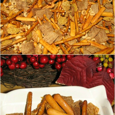 Easy Crock-Pot Party Mix Recipe