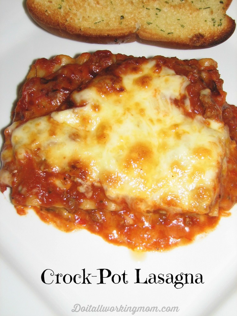 Do It All Working Mom - Crock-Pot Lasagna