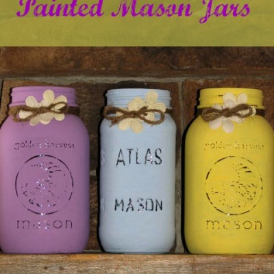 DIY Painted Mason Jars