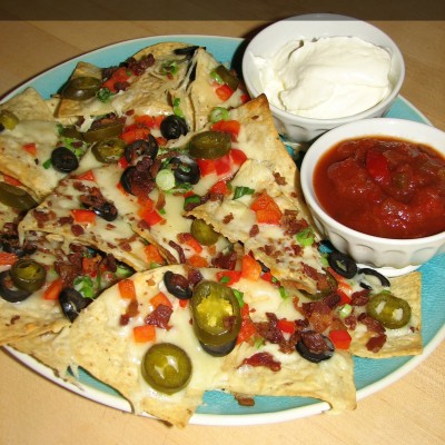 Restaurant Style Loaded Bacon Nachos