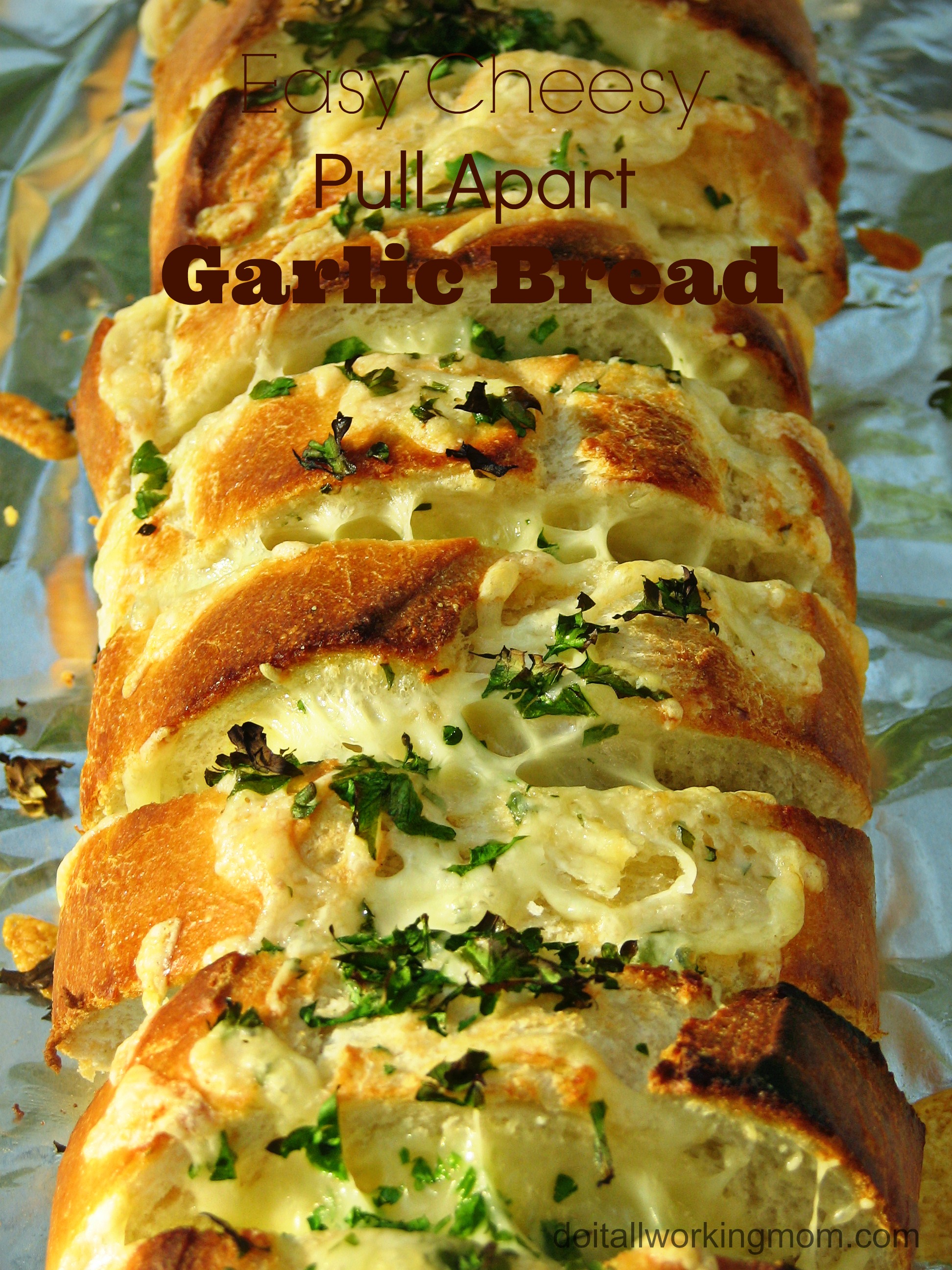 Easy Cheesy Pull Apart Garlic Bread
