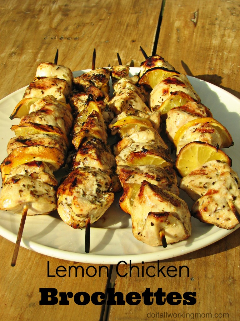 Do It All Working Mom - Lemon Chicken Brochettes