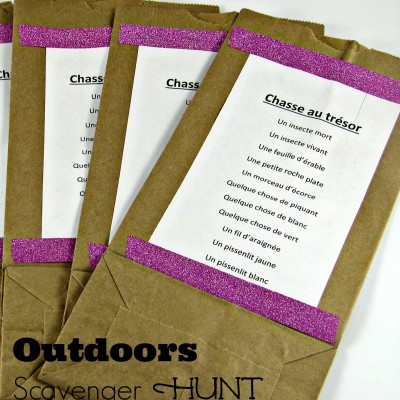 Outdoors Scavenger Hunt for Kids