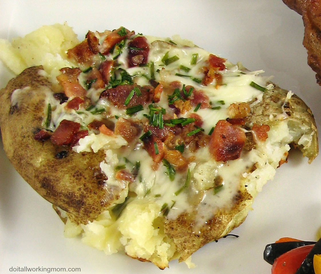 Grilled Bacon and Cheese Smashed Potatoes