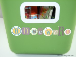 Do It All Working Mom - Homework Caddy 1