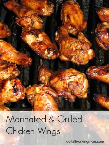 Do It All Working Mom - Marinated and Grilled chicken wings