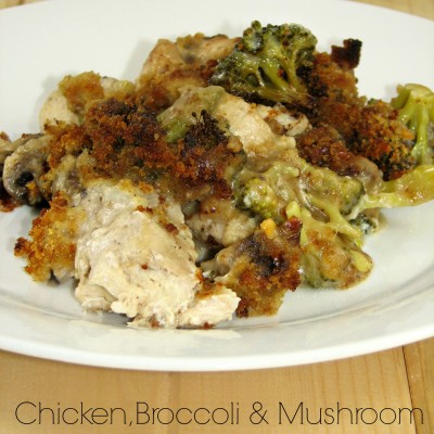 Chicken, Broccoli and Mushroom Casserole
