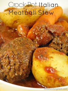 Do It All Working Mom - Crockpot Italian meatball stew