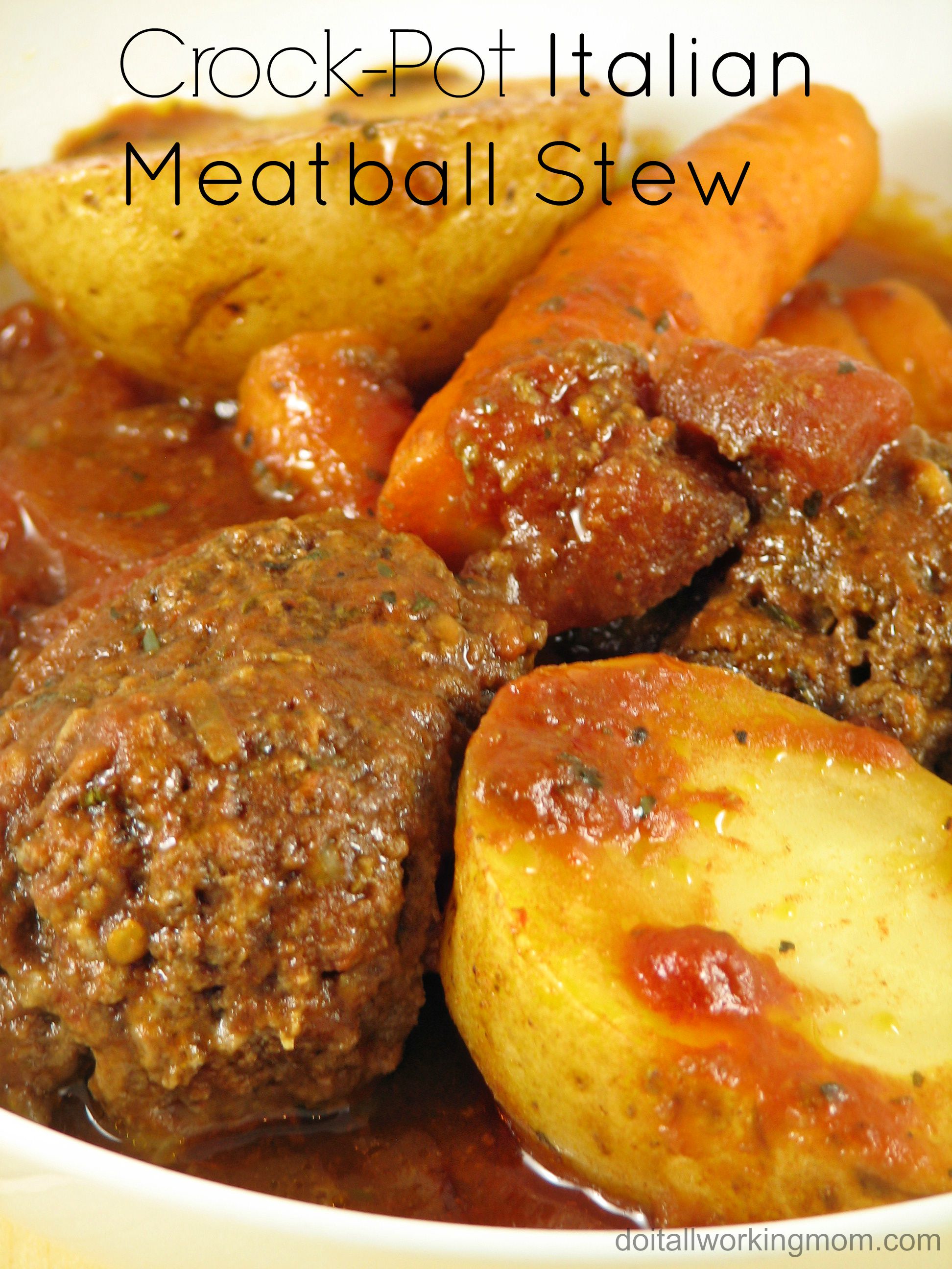 Crock-Pot Italian Meatball Stew