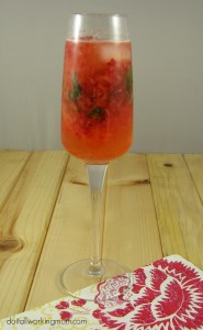 Strawberry Basil Gin and Tonic