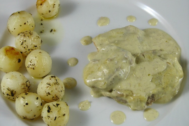 Pork Tenderloin in creamy mustard sauce