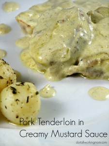 Pork Tenderloin in creamy mustard sauce