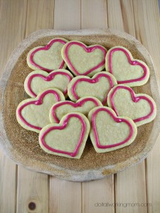 Valentine's day sugar cookies