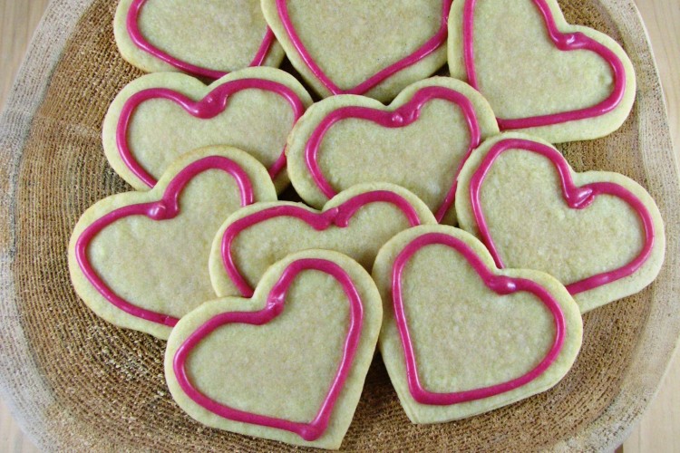 Valentine's day sugar cookies