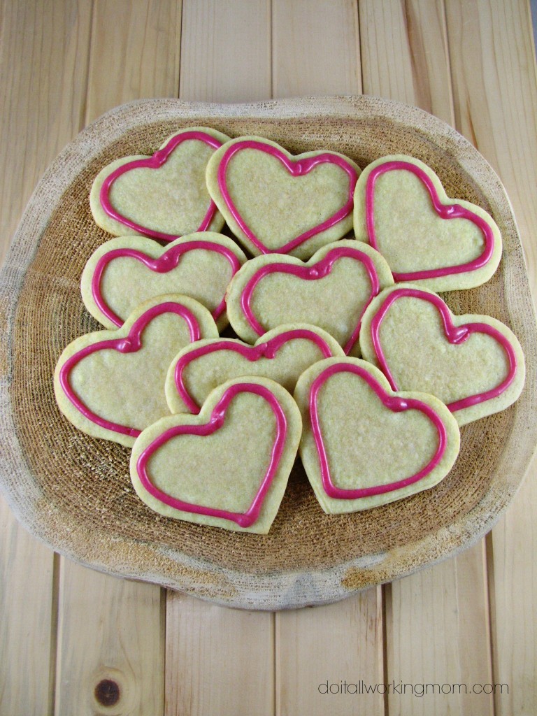 Valentine's day sugar cookies