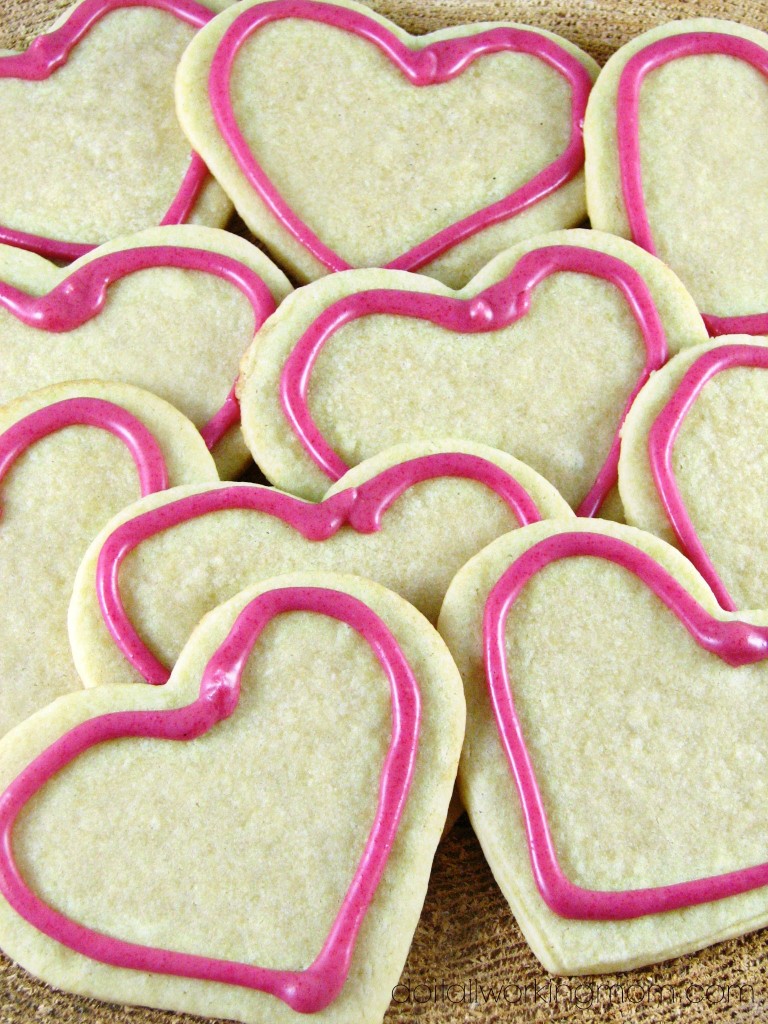 Valentine's day sugar cookies