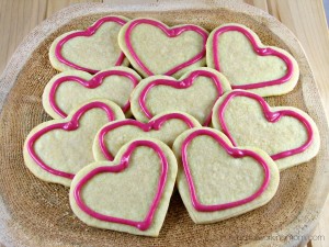 Valentine's day sugar cookies