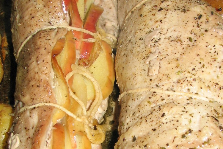 Apple Stuffed Pork Tenderloin