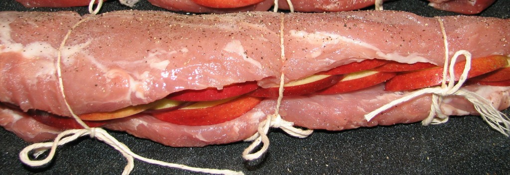 Apple Stuffed Pork Tenderloin