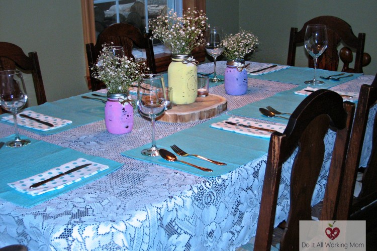 Simple Easter Table Setting