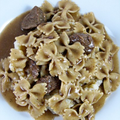 Bow Tie Pasta with Beef