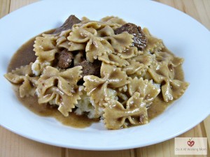 Bow Tie Pasta with Beef