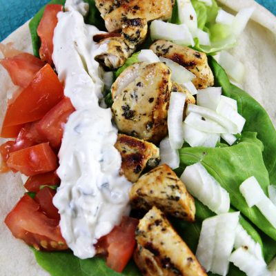 Easy Souvlaki Pitas