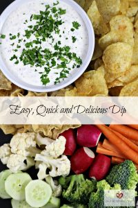 Easy Chip and Veggie Dip