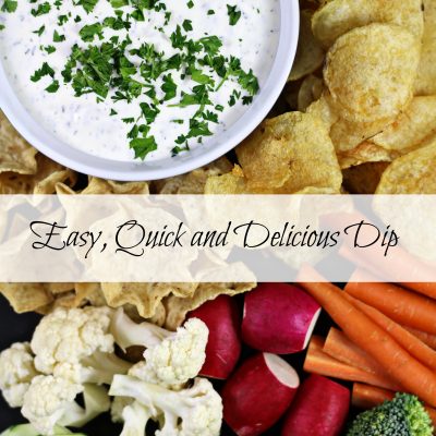 Easy Chip and Veggie Dip