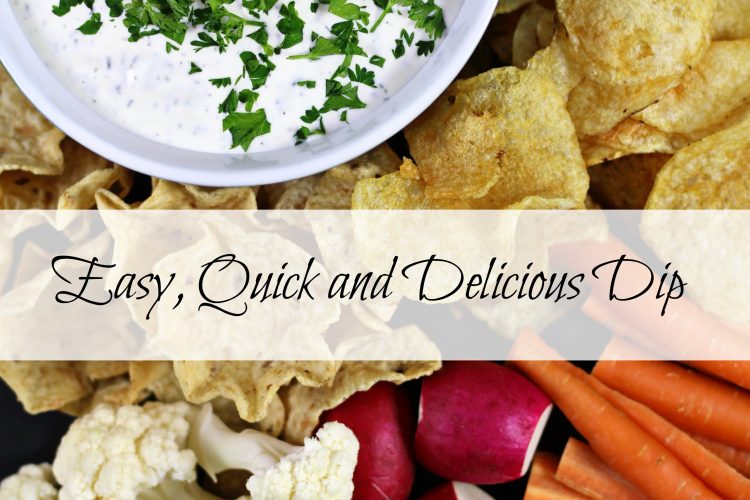 Easy Chip and Veggie Dip