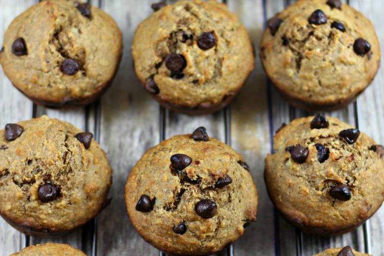 banana chocolate chip muffins