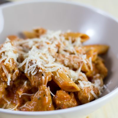 Easy Sausage Penne alla Vodka