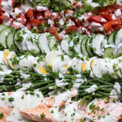 Grilled Salmon Cobb Salad