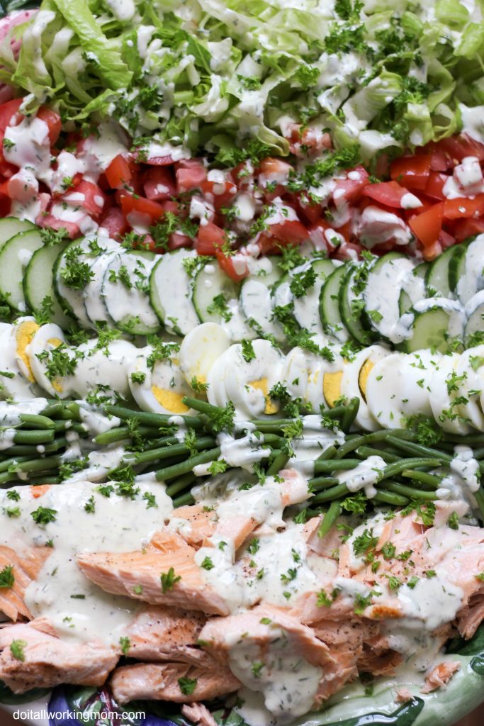 Grilled Salmon Cobb Salad