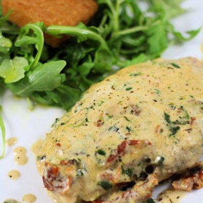 Tuscan chicken with Parmesan sauce/ Poulet Toscan Sauce Parmesan