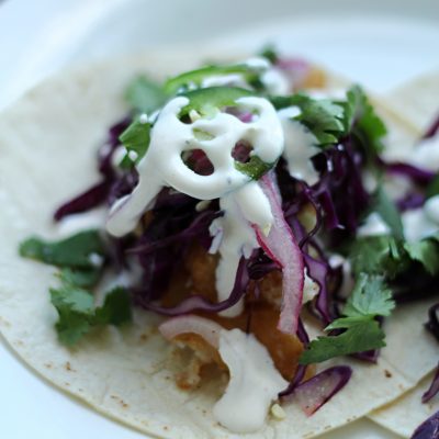 Easy Fish Tacos / Tacos au poisson faciles