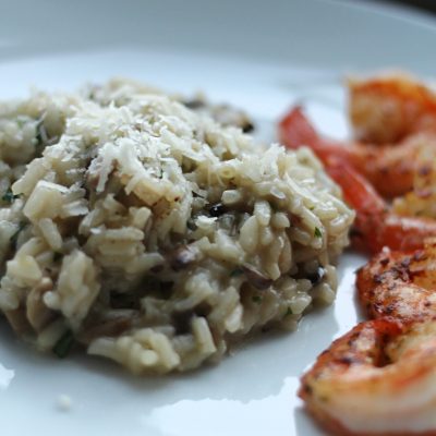 Mushroom Risotto / Risotto aux champignons