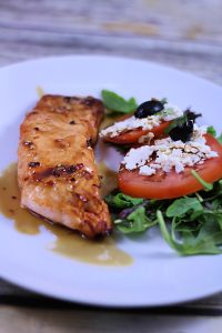 Air fryer marinated salmon