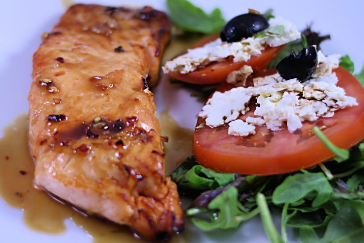 Air fryer marinated salmon